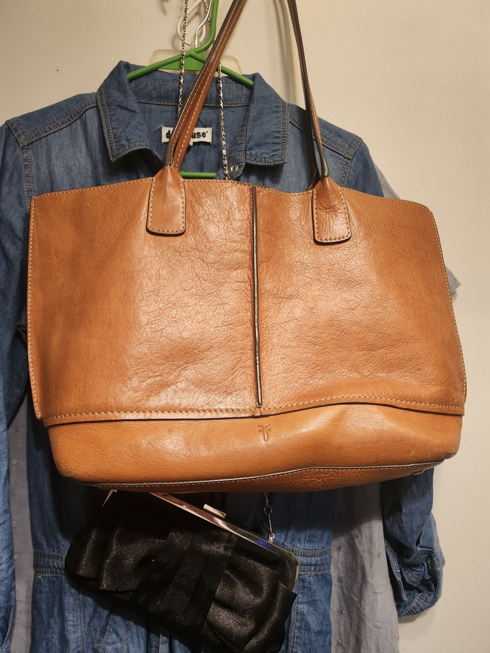 Frye Cognac Leather Tote Bag - Picture 3 of 9